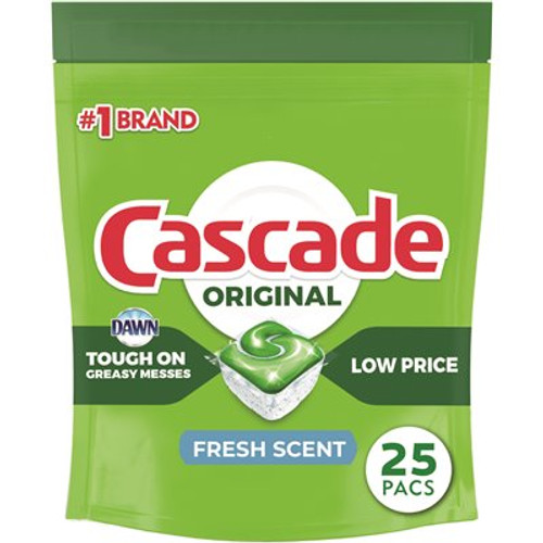 Cascade ActionPacs Fresh Scent Tablet Dishwasher Detergent (25-Count)