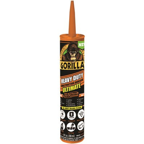 Gorilla 9 oz. Heavy Duty Construction Adhesive Ultimate (Case of 12)