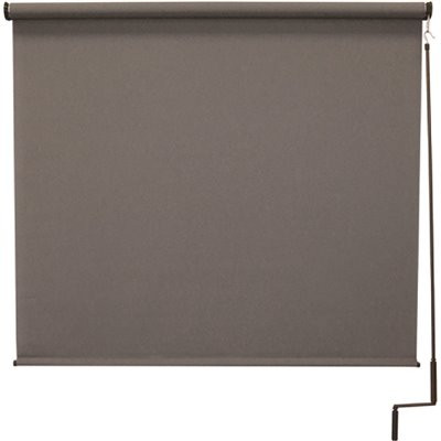 SeaSun Morro Bay Cordless UV Protection PVC Outdoor Roller Shade Pole Operated 96 in. W x 96 in. L