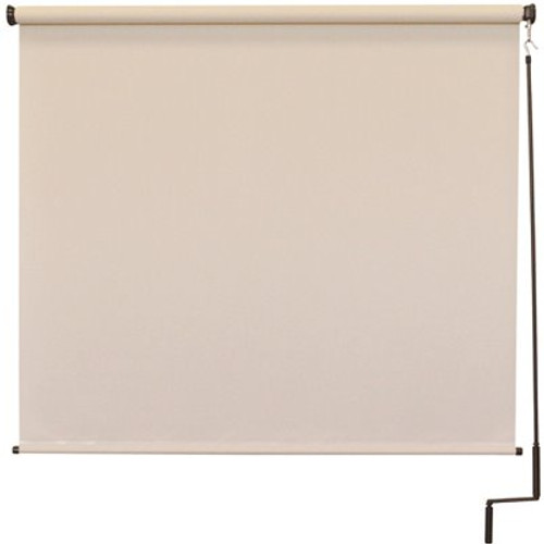 SeaSun Redondo Cordless UV Protection PVC Outdoor Roller Shade Pole Operated 84 in. W x 96 in. L