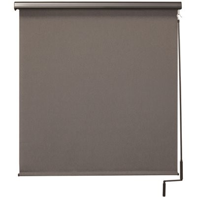 SeaSun Morro Bay Cordless UV Protection PVC Outdoor Roller Shade Cordless Pole Operated With Valance 120 in. W x 96 in. L