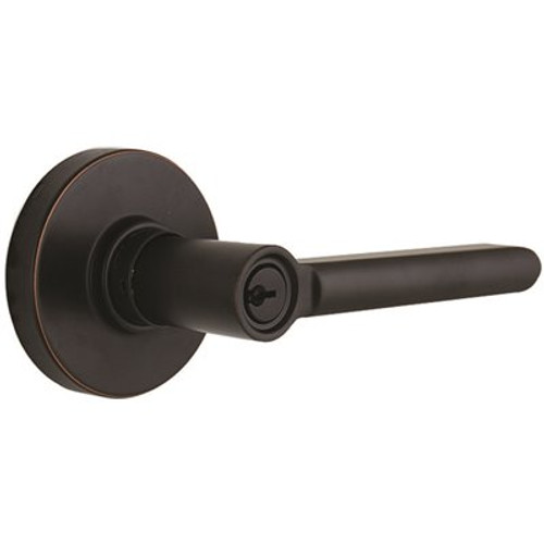 Defiant Tonbridge Aged Bronze Keyed Entry Door Handle with Round Rose