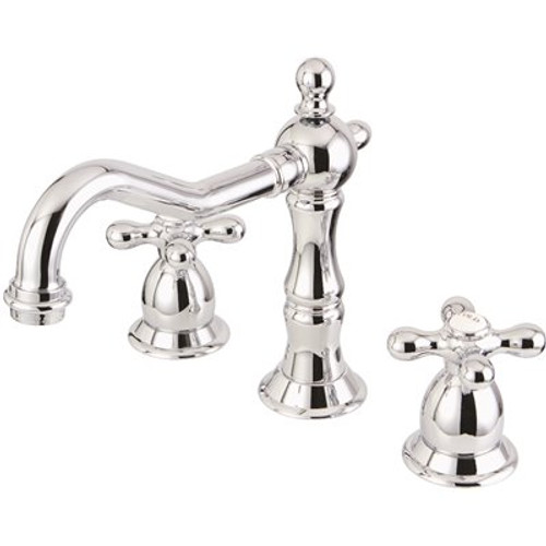 Kingston Brass Vintage 8 in. Widespread 2-Handle Bathroom Faucet in Chrome