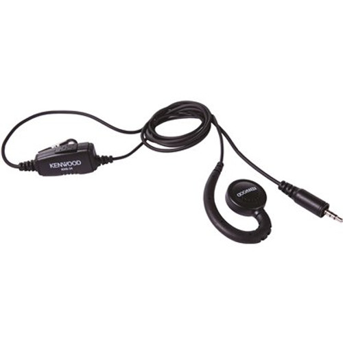 Kenwood C-Ring Ear Hanger with PTT and Mic Single Pin Compatible with PKT-23