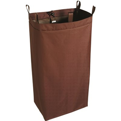 Hospitality 1 Source 36 in. L Brown Housekeeping Cart Bag, Loop and Snap