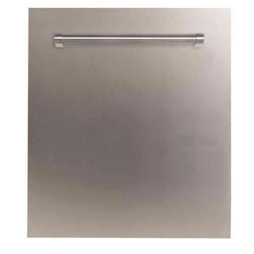 ZLINE 24" Stainless Steel Top Control Dishwasher with Stainless Steel Tub and Traditional Style Handle, 52 dBa