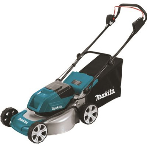 Makita 18 in. 18-Volt X2 (36-Volt) LXT Lithium-Ion Cordless Steel Deck Walk Behind Push Lawn Mower, Tool Only
