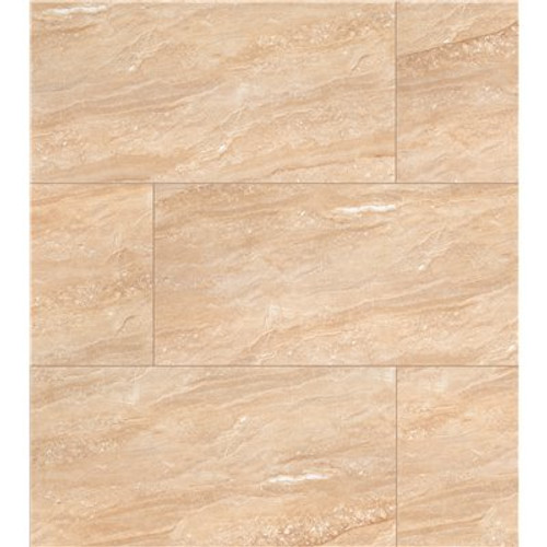 MSI Aria Oro 24 in. x 48 in. Polished Porcelain Floor and Wall Tile (7-Cases/112 sq. ft./Pallet)