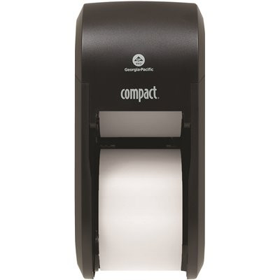 Compact Coreless Vertical Toilet Paper Dispenser Black