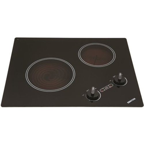 Kenyon Arctic 21 in. 120-Volt Radiant Electric Cooktop in Black with 2-Elements