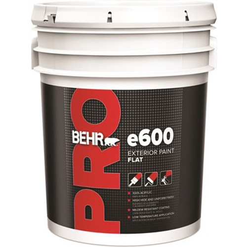 BEHR PRO 5 gal. e600 WSI Silver Pointe Flat Exterior Paint