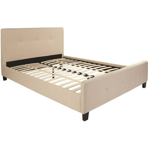 Flash Furniture Beige Queen Platform Bed