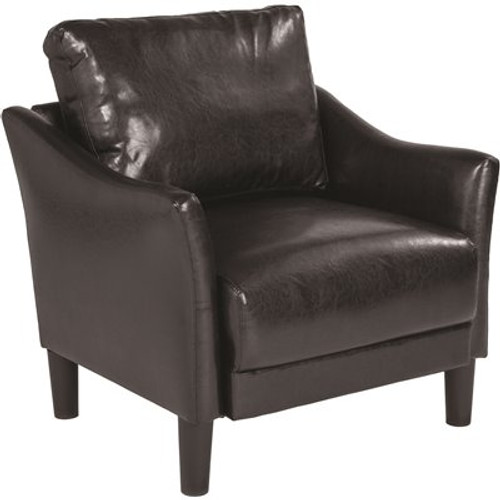 Carnegy Avenue Black Leather Arm Chair