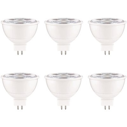 EcoSmart 50-Watt Equivalent MR16 Dimmable GU5.3 Base Daylight LED Light Bulb (6-Pack)
