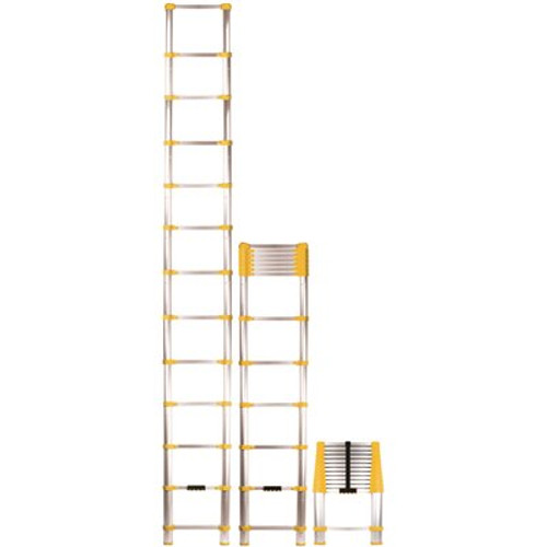 XTEND + CLIMB 12.5 ft. Aluminum Telescoping Extension Ladder with 250 lbs. Load Capacity Type 1 Duty Rating