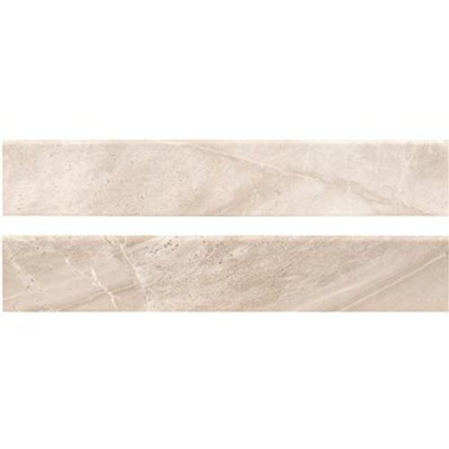 MSI Adella Gris Bullnose 3 in. x 18 in. Matte Porcelain Wall Tile (15 lin. ft./Case)