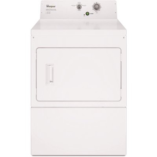 Whirlpool 7.4 cu. ft. 240 Volt White Commercial Electric Super-Capacity Dryer