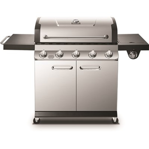 Dyna-Glo Premier 5-Burner Propane Gas Grill in Stainless Steel with Side Burner Dyna-Glo Premier 5-Burner Propane Gas Grill in Stainless Steel with Side Burner
