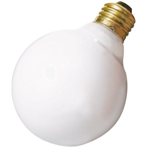 Satco 25-Watt G25 Medium Base Globe Dimmable Incandescent Light Bulb (6-Pack)