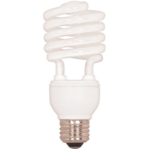 Satco 100-Watt Equivalent T2 Medium Base Mini-Spiral CFL Light Bulb in Cool White (12-Pack)