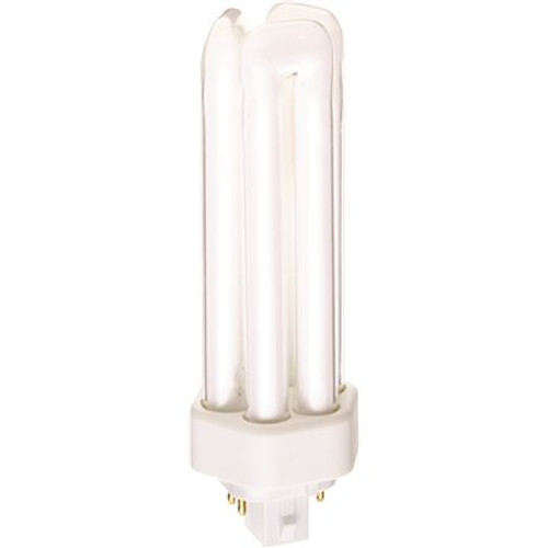 Satco 120-Watt Equivalent T4 GX24q-3 Base Triple Tube CFL Light Bulb in Warm White