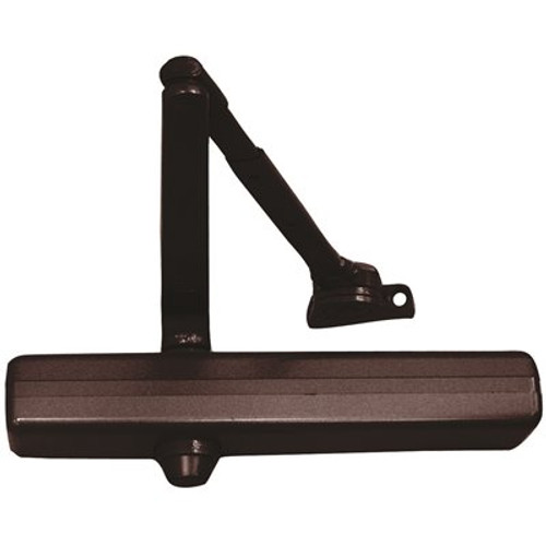 LCN Sized 1-6 Dark Bronze/695 Finish Hold-Open Arm Surface Door Closer (30-Year Warranty)
