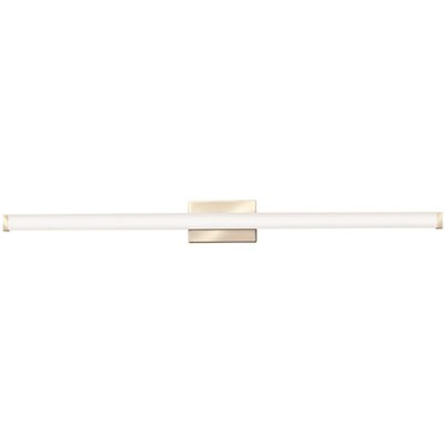 Contractor Select 45 in. 1-Light Brushed Nickel Integrated LED Vanity Light Bar, Selectable Color Temp 3000/3500/4000K