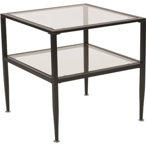 Carnegy Avenue Clear/Black Coffee Table