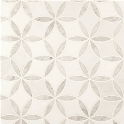 MSI La Fleur 8.9 in. x 9.92 in. Polished Marble Look Wall Tile (6.2 sq. ft./Case)