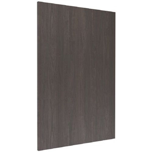 Cambridge Carbon Marine Slab Style Kitchen Cabinet End Panel (96 in W x 0.75 in D x 24 in H)