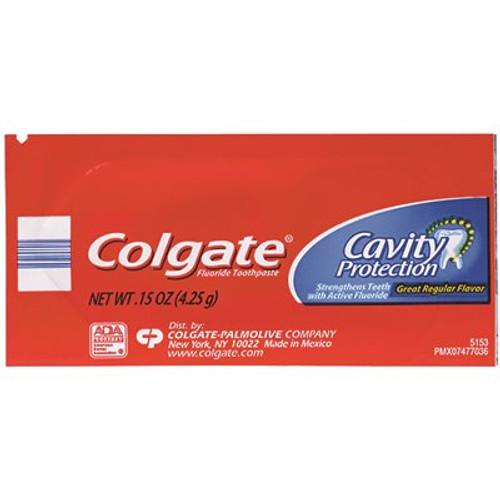 Colgate Toothpaste Single Use Sachet White 15 oz.