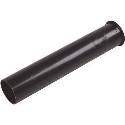 Dearborn Brass 1-1/2 in. x 8 in. Black ABS Flanged Strainer Sink Drain Tailpiece Extension Tube