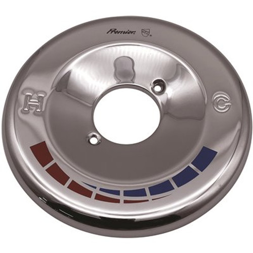 Lincoln Products PSP004 6.75 in. Width Metal Metering Escutcheon Plate in Chrome