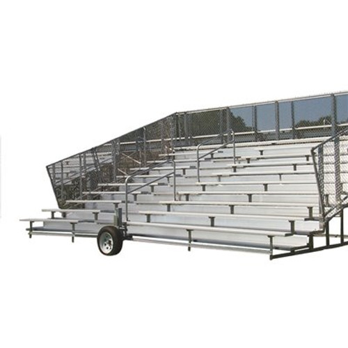 Away Game 15 ft. 10-Row Transportable Bleacher with Transport Kit