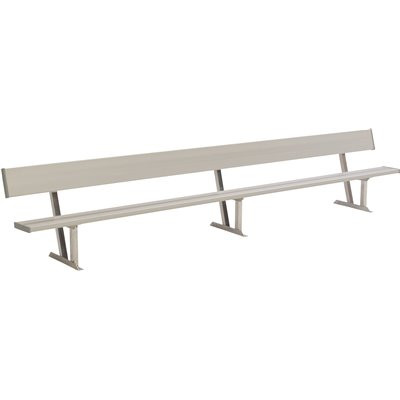 12 ft. All-Aluminum Portable Player's Bench with Back