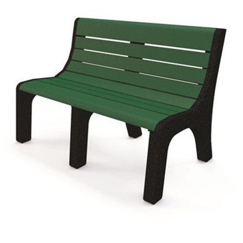 Newport 4 ft. Green Recycled Plastic Bench