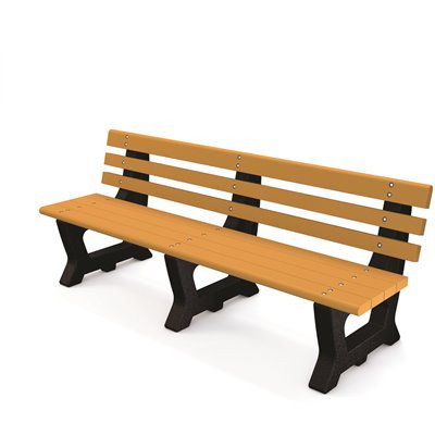 Brooklyn 6 ft. Cedar Recycled Plastic Bench