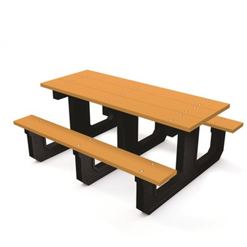 Park Place 6 ft. Cedar Recycled Plastic Picnic Table