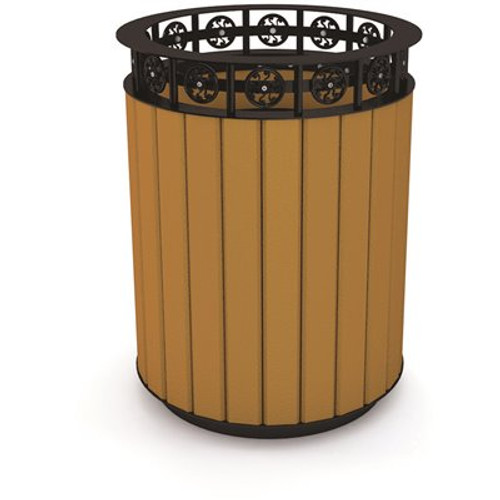 Jamestown 20 Gal. Cedar Recycled Plastic Trash Receptacle