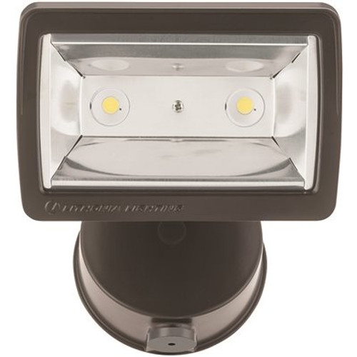 Lithonia Lighting 25-Watt Dark Bronze Integrated LED Outdoor Flood Light