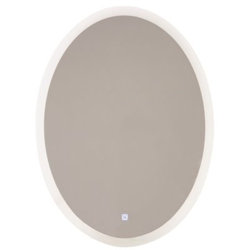 Litex 32 in. x 32 in. LED Bathroom Mirror with Night Light