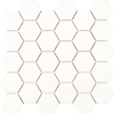 MSI Domino White Hexagon 2 in. x 2 in. Matte Porcelain Patterned Look Floor and Wall Tile (12.96 sq. ft./Case)