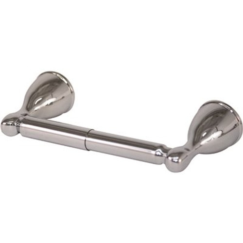 Design House Ames Double Post Toilet Paper Holder in Polished Chrome