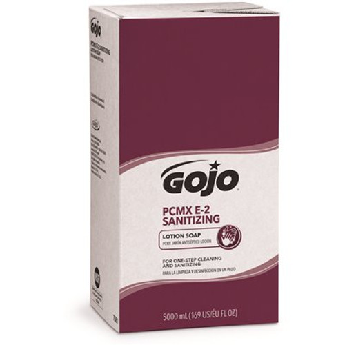 GoJo PCMX E2 5000 ml Sanitizing Lotion Soap Refill for GoJo PRO TDX Dispenser