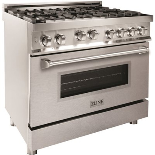 DO NOT SELL 36" 4.6 cu. ft. Gas Range with Convection Gas Oven in Stainless Steel with DuraSnow Finish Door