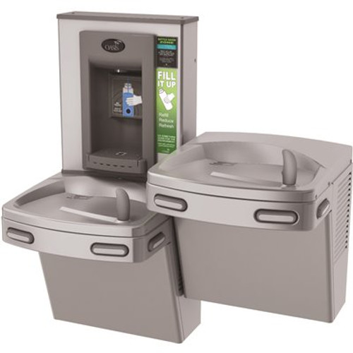 OASIS VersaCooler II COMBO, ADA Stainless Electronic Bottle Filler and Bi-Level, Filtered, Refrigerated Drinking Fountain