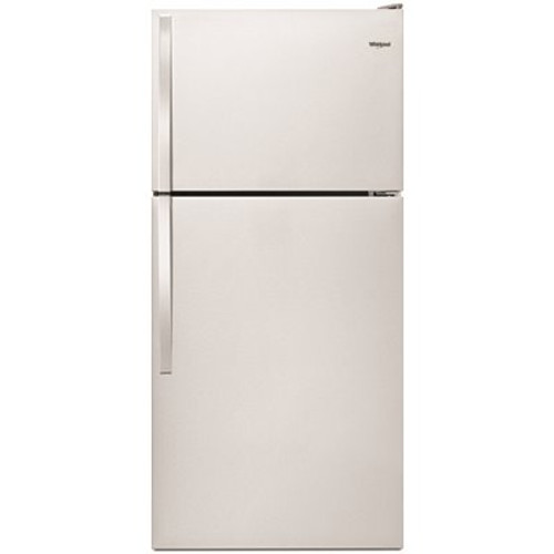 Whirlpool 30 in. 18.3 cu. ft. Top Freezer Refrigerator Built-In and Standard in Monochromatic Stainless Steel