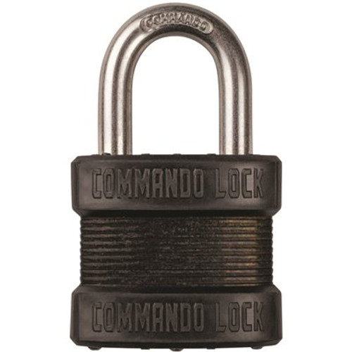 Blackout High Security 1-3/4 in. Keyed Padlock Outdoor Weather Resistant Military-Grade W 1-1/8in. Alloy Shackle