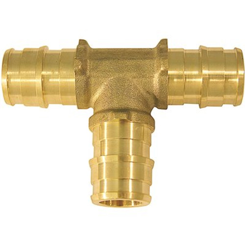 Apollo 1/2 in. Brass PEX-A Barb Tee Fitting