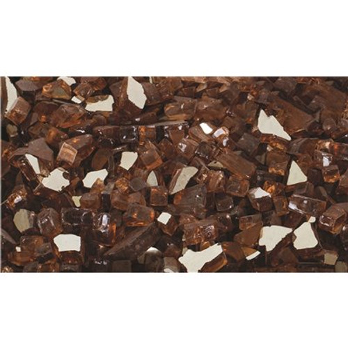 Pleasant Hearth 20 lbs. Amber Tempered Glass Rocks